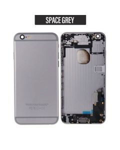 iPhone 6 Plus Compatible Housing with Charging Port and Power Volume Flex Cable - Black, OEM