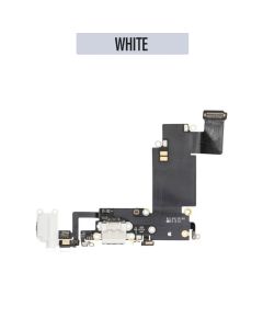 iPhone 6S Plus Charging Port Flex Handsfree Port Cable with Mic - White