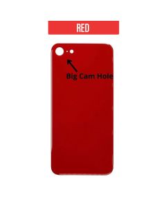 iPhone SE 2020 Back Glass Cover (Big Camera Hole) - Red