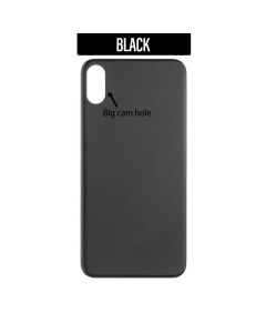 iPhone X Back Glass Cover (Big Camera Hole) - Black