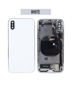 iPhone X Back Housing with Small Parts -White