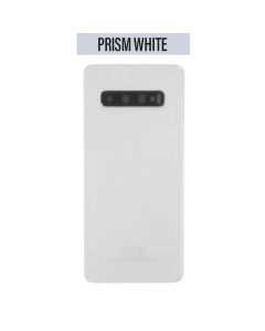 Galaxy S10 Back Glass Cover with Camera Lens - Prism White