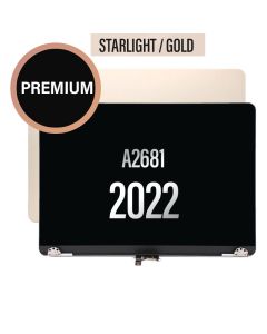 Macbook Air 13 A2681 LCD Assembly Complete- Starlight (M2)