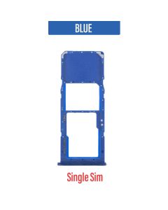 Galaxy A20/A30/A50/A70 Sim/ Memory Card Tray Single sim - Blue