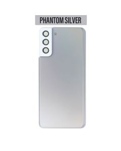 Galaxy S21 Plus Back Glass Cover with Camera Lens - Phantom Silver