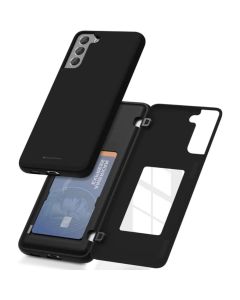 Mercury Magnetic Door Bumper Case with Card Slot For Galaxy S21