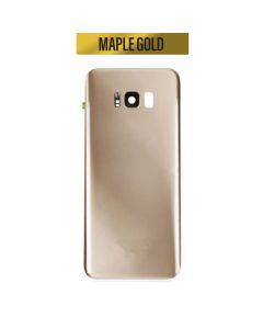 Galaxy S8 Back Glass Cover with Camera Lens - Maple Gold