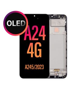 Galaxy A24 LCD Touch Screen Assembly With Frame- OLED