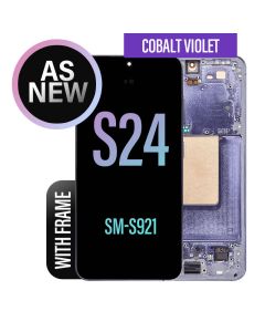 Galaxy S24 Screen Replacement Assembly with Frame As New- Cobalt Violet