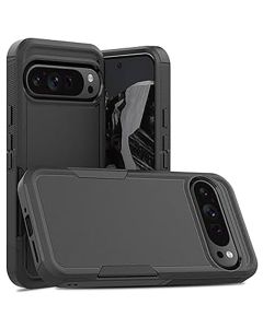 ShockProof Commuter Case Cover For Google Pixel 9 Pro XL- Black