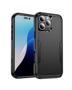 ShockProof Commuter Case Cover For iPhone 16 Pro - Black