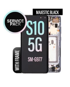 Galaxy S10 5G LCD Touch Screen Assembly with Frame - Majestic Black