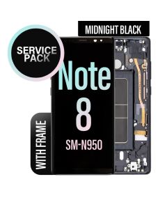 Galaxy Note 8 LCD Touch Screen Assembly with Frame - Midnight Black