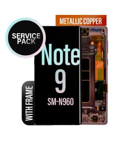Galaxy Note 9 LCD Touch Screen Assembly with Frame - Metallic Copper