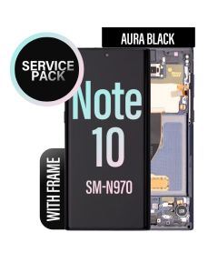 Galaxy Note 10 LCD Touch Screen Assembly with Frame - Aura Black
