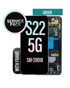 Galaxy S22 5G LCD Touch Screen Assembly with Frame - Green