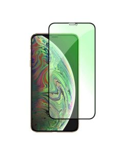 iPhone 11 Pro Max / XS Full Cover Green Glow Tempered Glass Protector