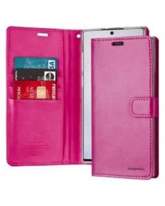 Mercury BlueMoon Diary Wallet Leather Case Cover For iPhone 13 Pro Max- Hot Pink