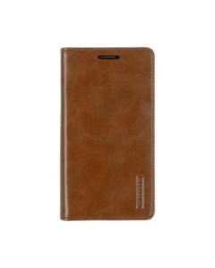 Mercury Blue Moon FLIP Wallet Leather Case Cover For iPhone XS Max - Brown