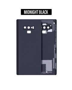 Galaxy Note 9 Back Glass Cover With Camera Lens - Black