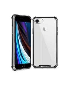 Transparent Wonder Case With Metal Plating For iPhone 7 Plus/ 8 Plus-Black