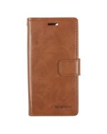 Mercury Blue Moon Diary Wallet Leather Case Cover For iPhone 5/5S/SE- Brown