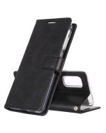 Mercury Blue Moon Diary Wallet Leather Case Cover For Galaxy Note 20- Black