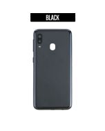 Galaxy A20e Compatible Back Glass Cover - Black
