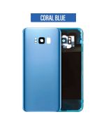 Galaxy S8 Plus Back Glass Cover with Camera Lens - Coral Blue