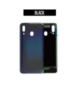 Galaxy A40 Back Glass Cover - Black