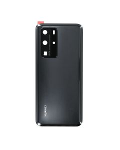 Huawei P40 Pro Back Glass Cover With Camera Lens-Black