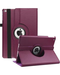 360 Rotative Leather Smart Case Cover For iPad 5th Gen/ 6th Gen/ Air/ Air 2-Purple