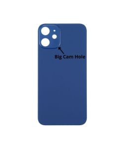 iPhone 12 Mini Back Glass Cover (Big Camera Hole) - Blue
