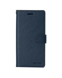 Mercury Blue Moon Diary Wallet Leather Case Cover For iPhone 14 Pro Max-Navy