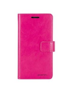 Mercury Blue Moon Diary Wallet Leather Case Cover For iPhone 14 Pro Max-Hot Pink