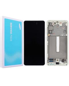 Galaxy S21 FE LCD Touch Screen Assembly with Frame - Olive