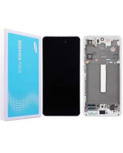 Galaxy S21 FE LCD Touch Screen Assembly with Frame - White