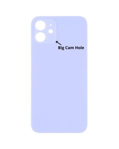iPhone 12 Back Glass Cover (Big Camera Hole) - Purple