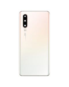Huawei P30 Back Glass Cover With Camera Lens-White